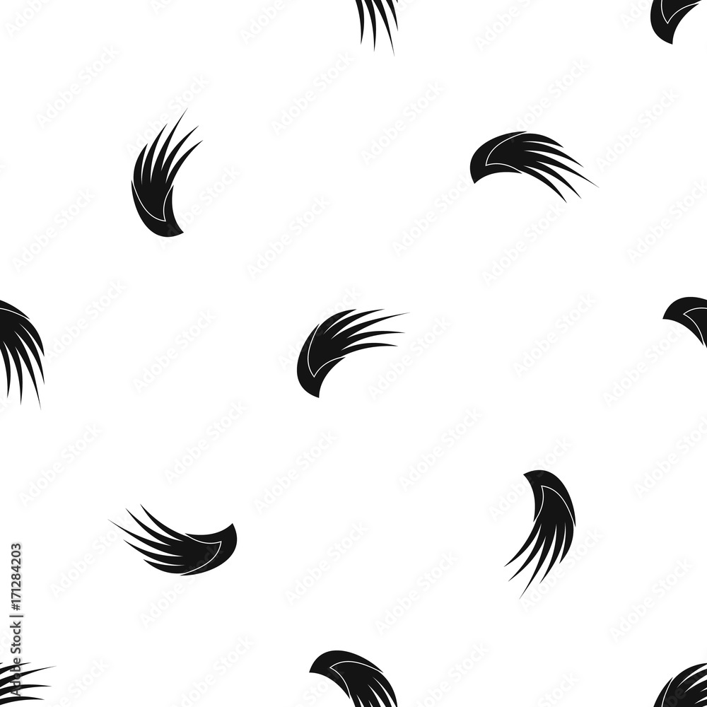 Wing pattern seamless black