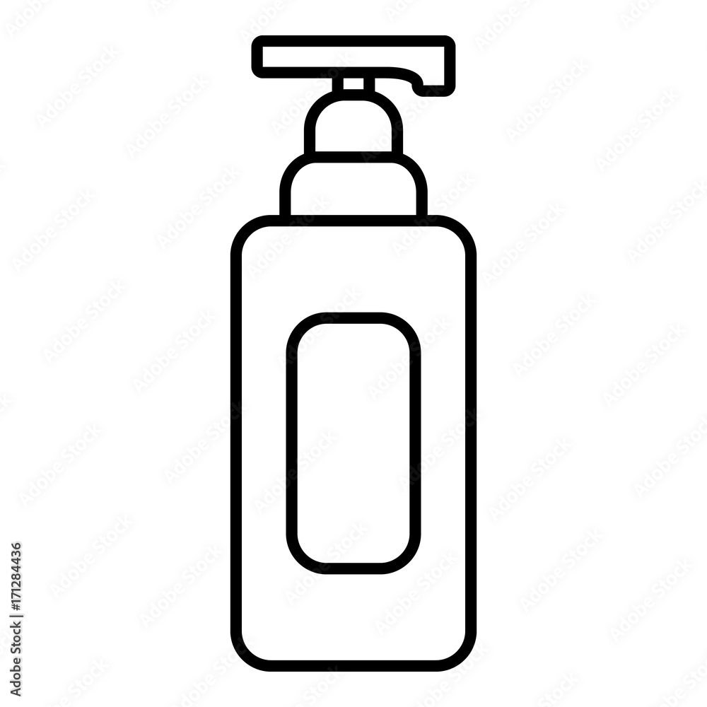 Shampoo dispenser icon , outline style Shampoo dispenser icon , outline style