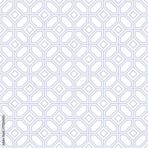 Vector retro geometric seamless pattern. Arabic pattern. Grey subtle background.