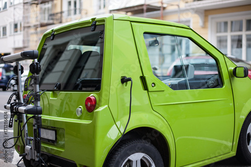 Electric car charging station in Oslo