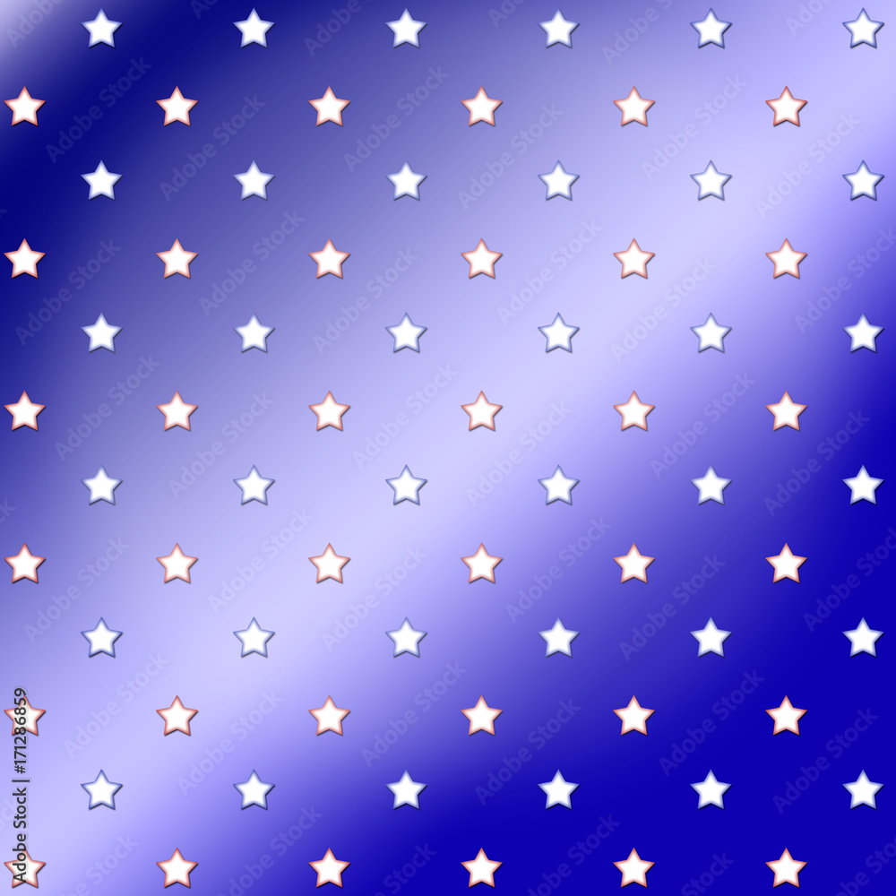 3D, Blue background for American Holidays in the colors red, white and blue. American Holidays Template. 3D, Blue background for American Holidays in the colors red, white and blue. American Holidays Template.