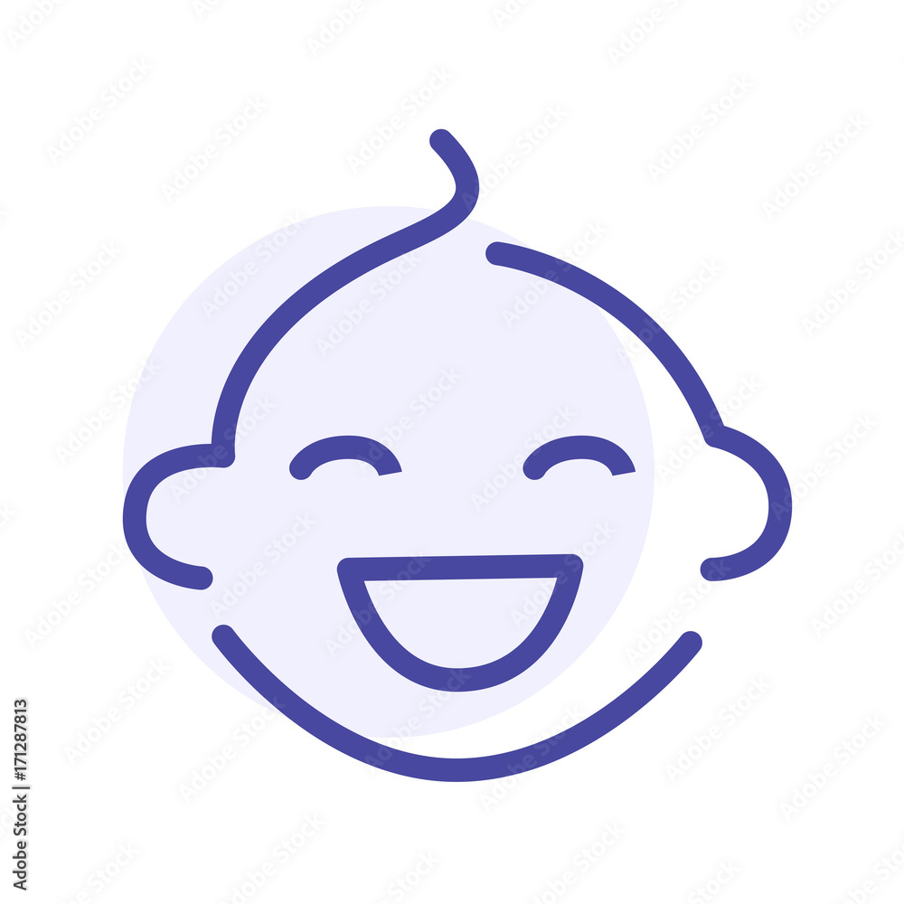 Child line icon, baby human vector sign Child line icon, baby human vector sign