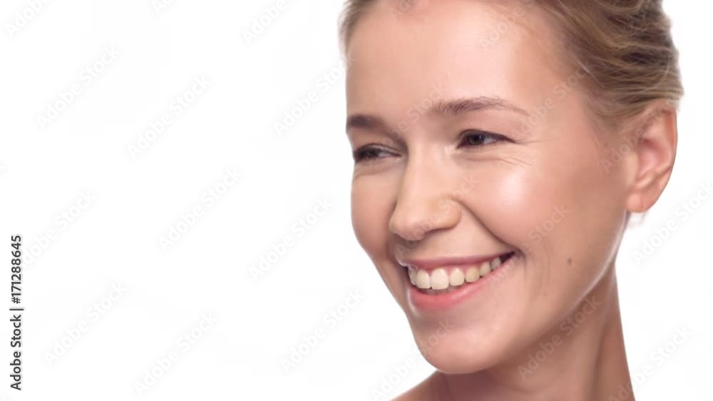 Beautiful blonde middle age woman with perfect skin Beautiful blonde middle age woman with perfect skin