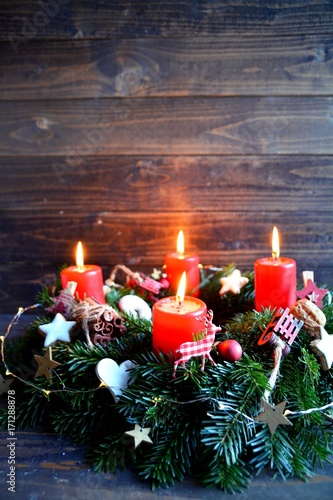 Adventskranz - vierter Advent