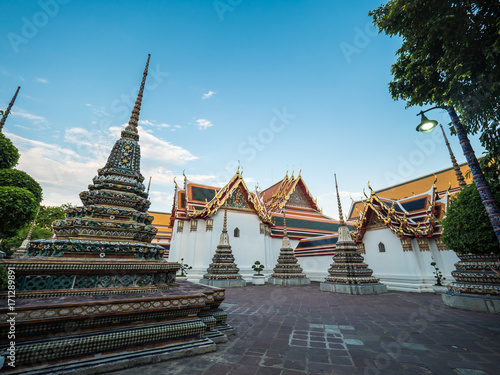 Wat Pho  temple landmark in Bangkok Thailand