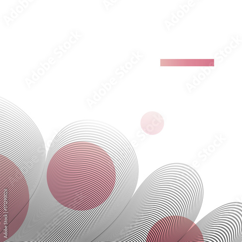 Abstract wavy geometric black pattern on white background.