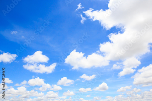 Clouds with blue sky background.