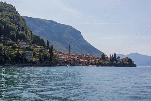 Picturesque view on Varenna old town on Lake Como, Italy