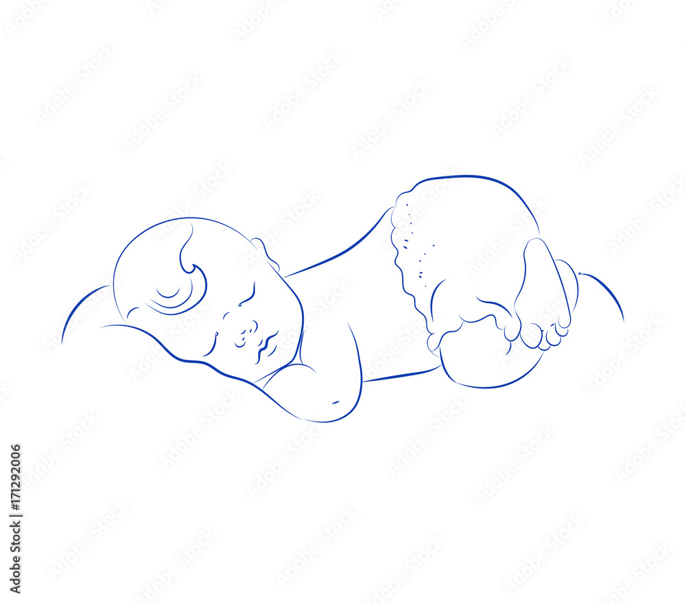 Continuous one line drawing happy man sleep regularly. Concept of home  health care activities. Single line draw design vector graphic  illustration. 21728238 Vector Art at Vecteezy