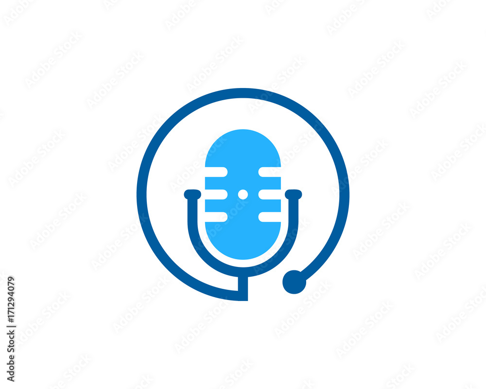 Podcast Medical Icon Logo Design Element Podcast Medical Icon Logo Design Element