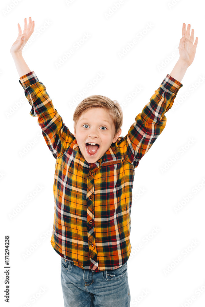 excited little boy excited little boy
