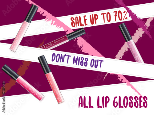 Vector Lipgloss Package Design