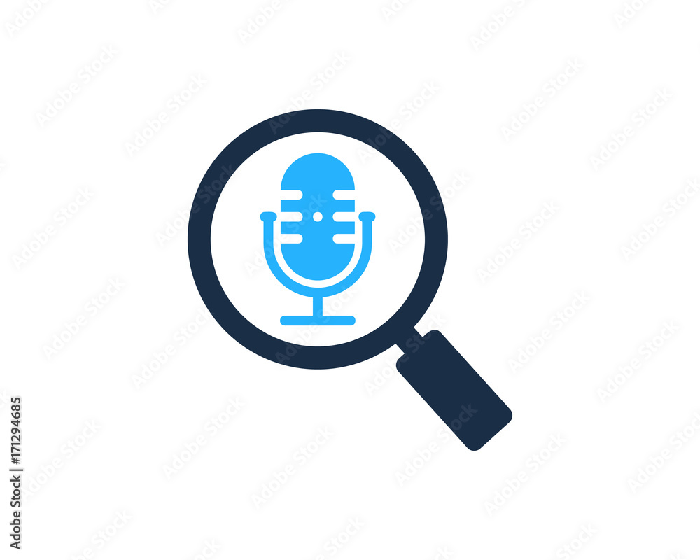 Find Podcast Icon Logo Design Element Find Podcast Icon Logo Design Element