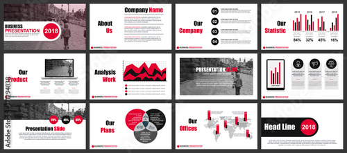 Business presentation slides templates from infographic elements. Can be used for presentation, flyer and leaflet, brochure, corporate report, marketing, advertising, annual report, banner, booklet.