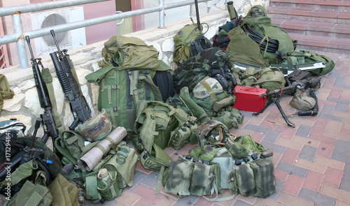 Bild auf Leinwand weekdays of soldiers of the reservists of the army of defense of Israel