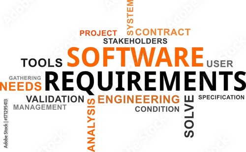 word cloud - software requirements
