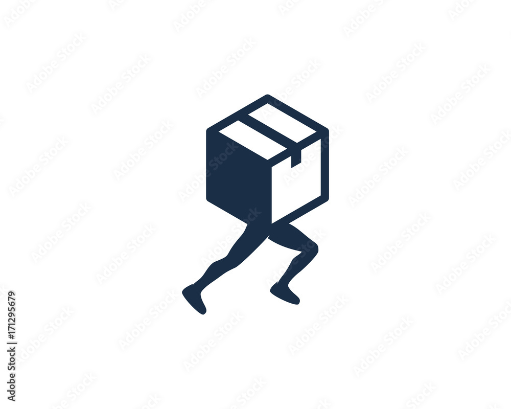 Box Run Icon Logo Design Element Box Run Icon Logo Design Element