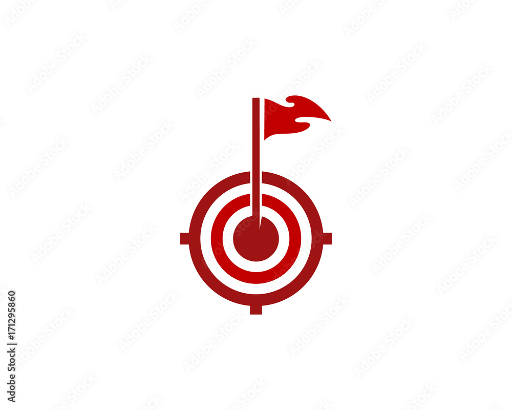 Target Golf Icon Logo Design Element Target Golf Icon Logo Design Element