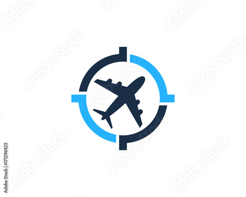 Target Trip Icon Logo Design Element
