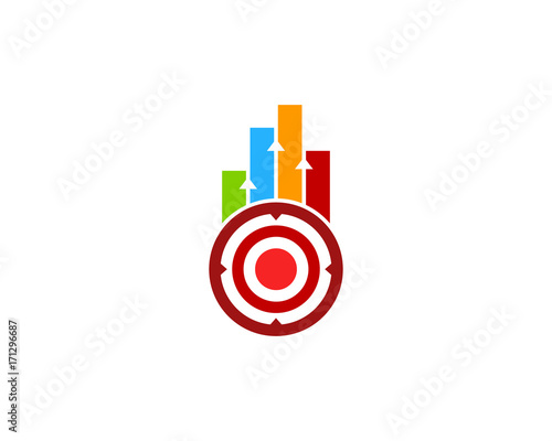 Market Target Icon Logo Design Element