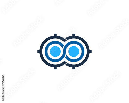 Infinity Target Icon Logo Design Element
