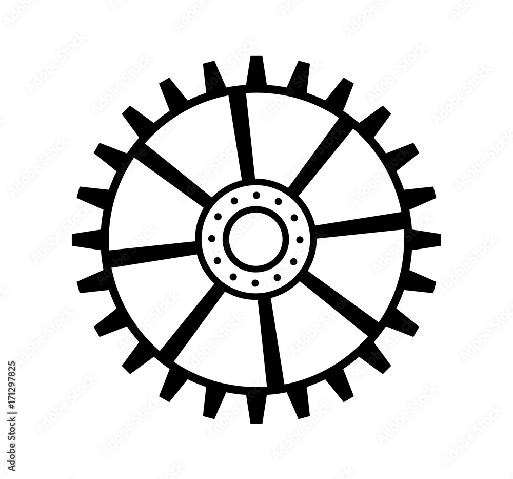 Fototapeta premium Abstract Design Gear Wheel