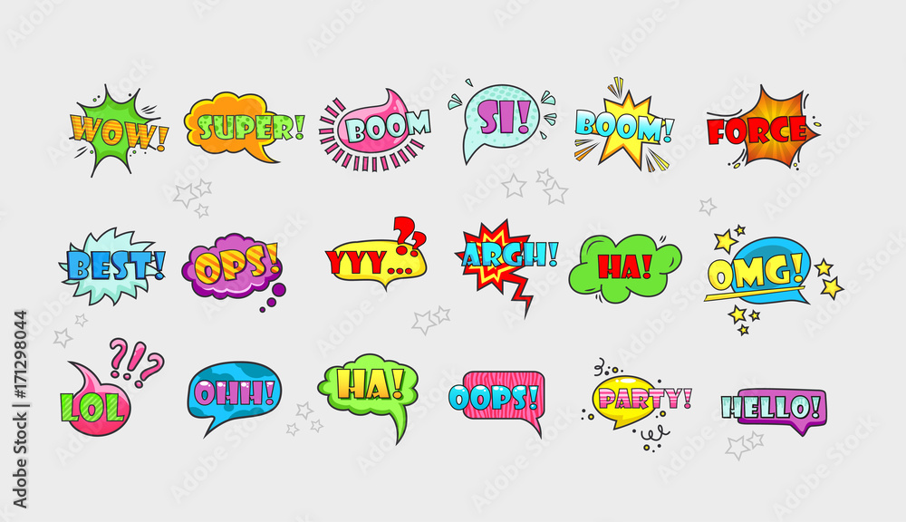 Comic speech bubbles set vol.2 Comic speech bubbles set vol.2