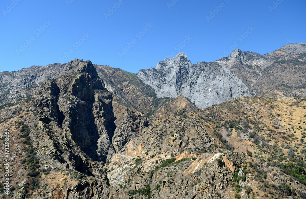 Mountain landscape in Kings Canyon National Park, California, USA