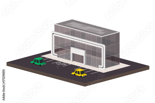 Low poly shopping mall