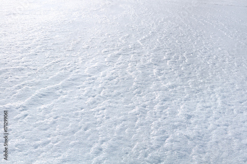 surface de neige gelée