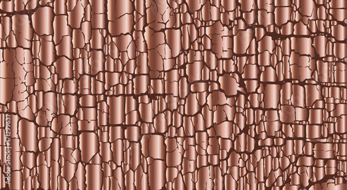 rose gold color abstract bark of tree texture vector illustration. elegant tree design for surface design, background, header
