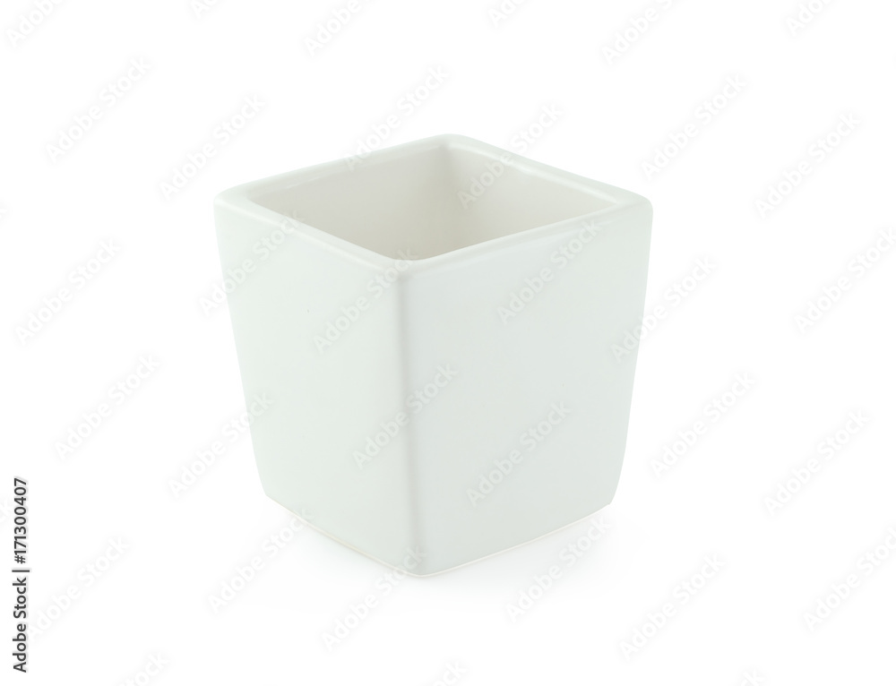 Fototapeta premium Ceramic vases on white background