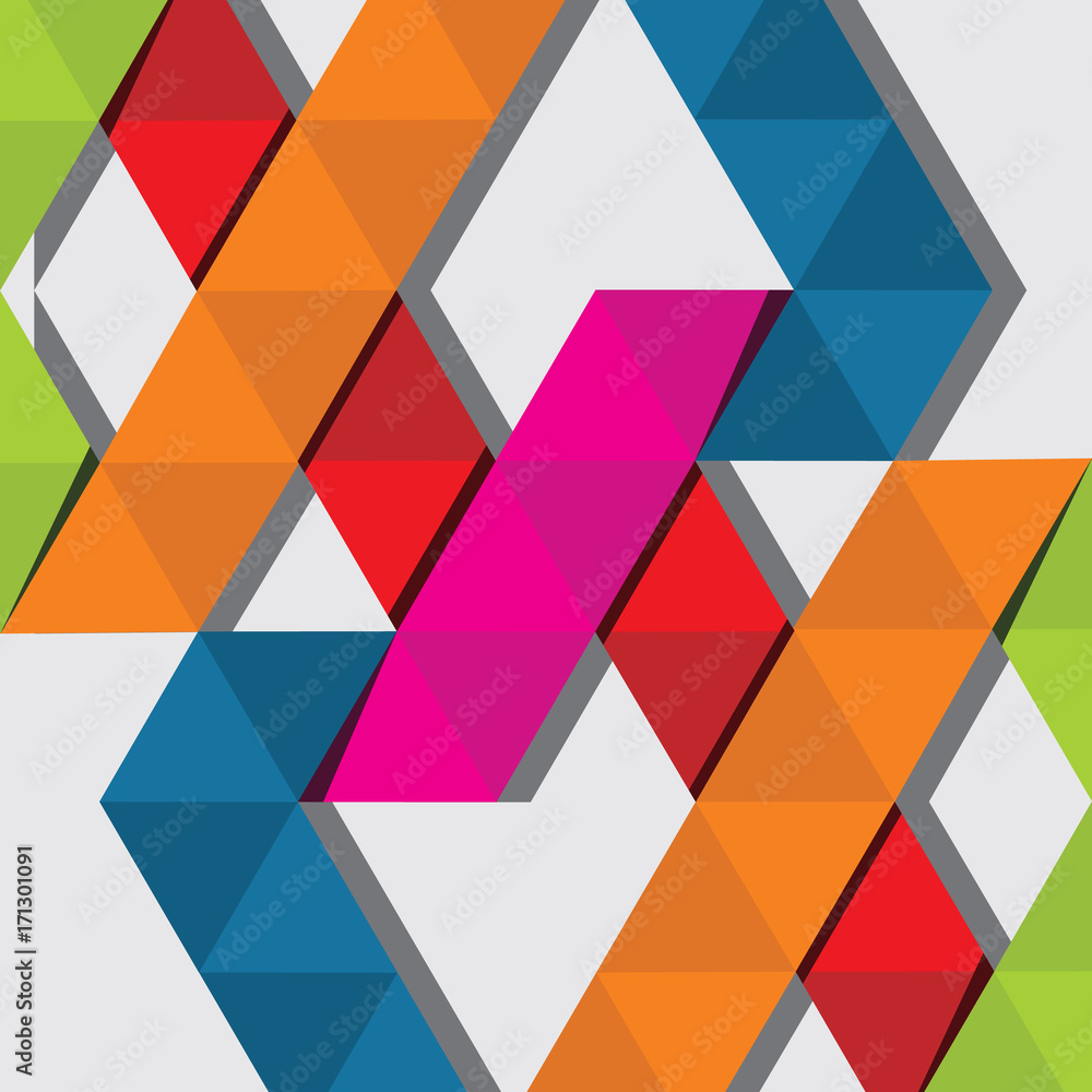 Abstract Geometric Color Background