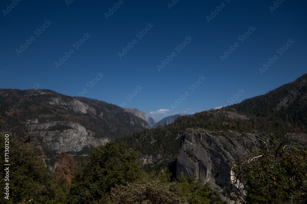 The Half Dome Landscape View at Yosemite, CA, USA, September, 2016 The Half Dome Landscape View at Yosemite, CA, USA, September, 2016