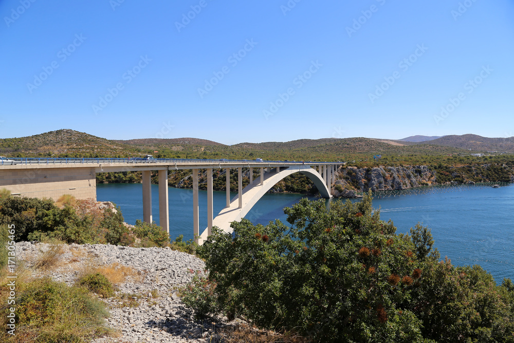 The bridge of Krka in Croatia
