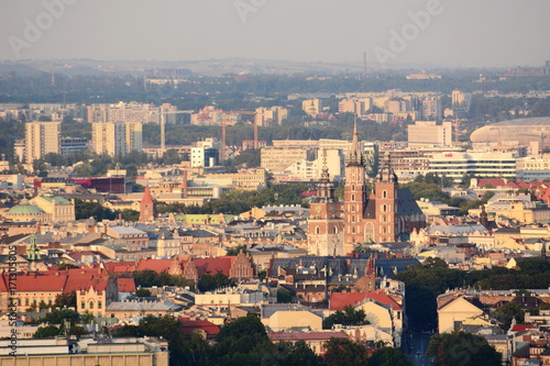 Miasto Kraków, panorama widziana z Kopca Kościuszki © milena1990