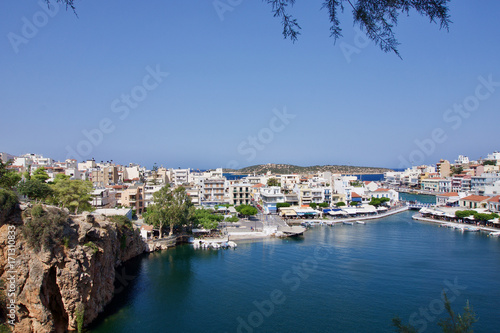 the port of St. Nicolas, Crete, Greece