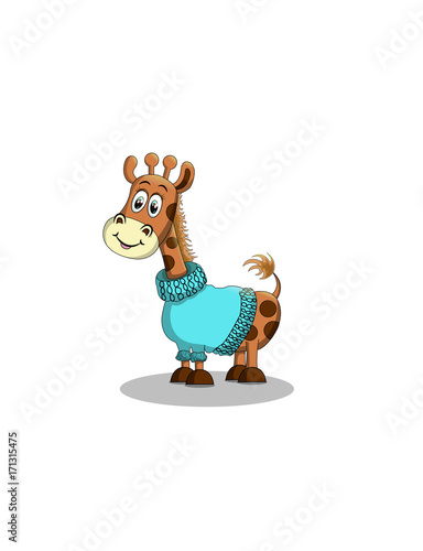 Vector illustration of giraffe
