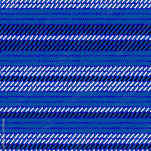 Blue black and white rug wo...