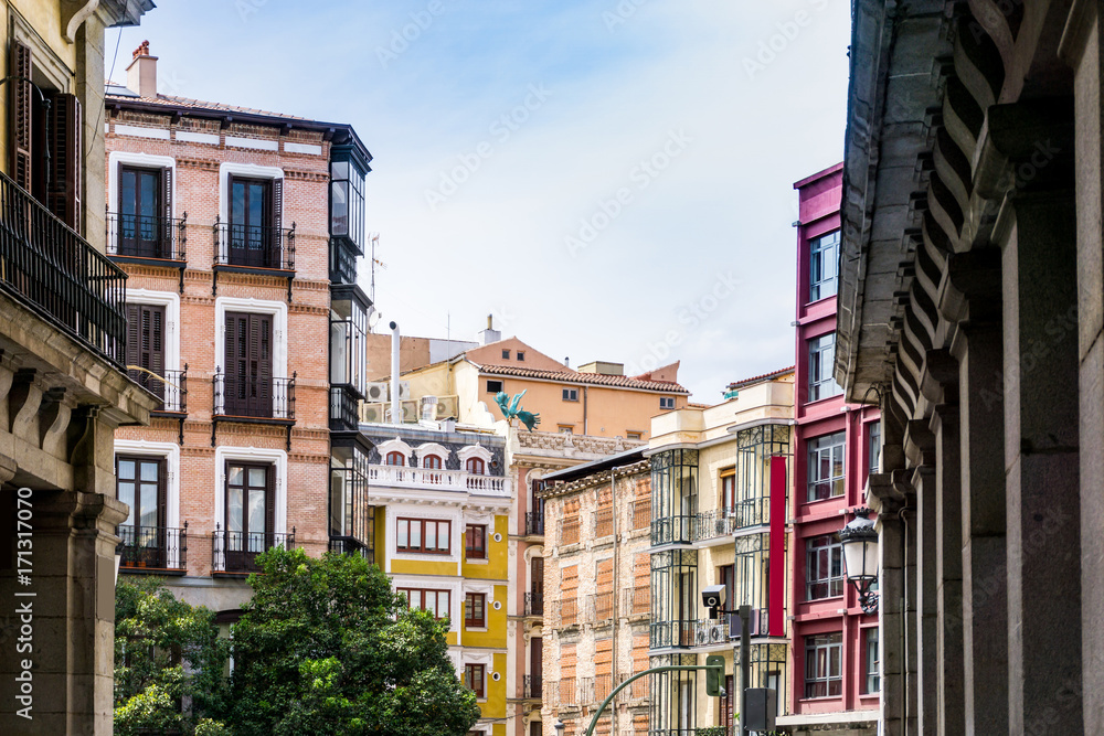 Traditional antique city building in valencia, Spain