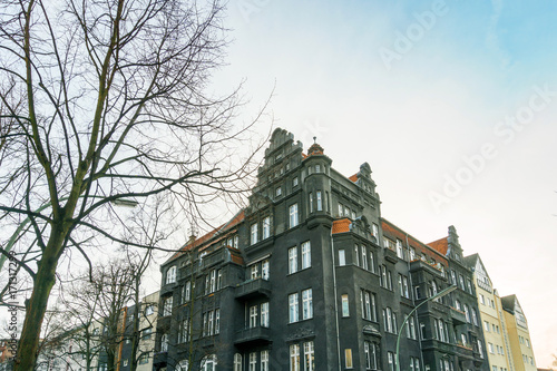 Beautiful street view of Traditional old buildings in Berlin