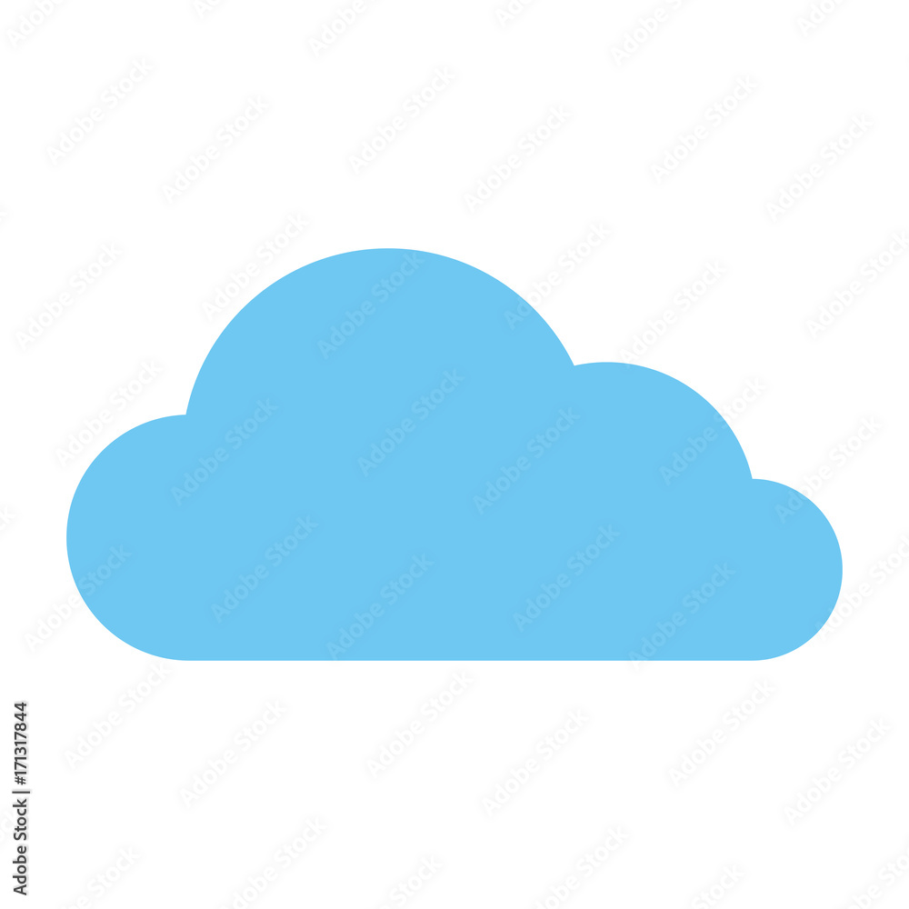 cloud silhouette isolated icon cloud silhouette isolated icon