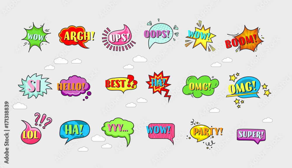 Comic speech bubbles set vol.4 Comic speech bubbles set vol.4