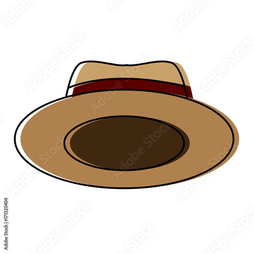 Vintage hat isolated icon vector illustration graphic design