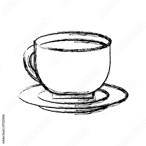 coffee cup icon over white background vector illustration