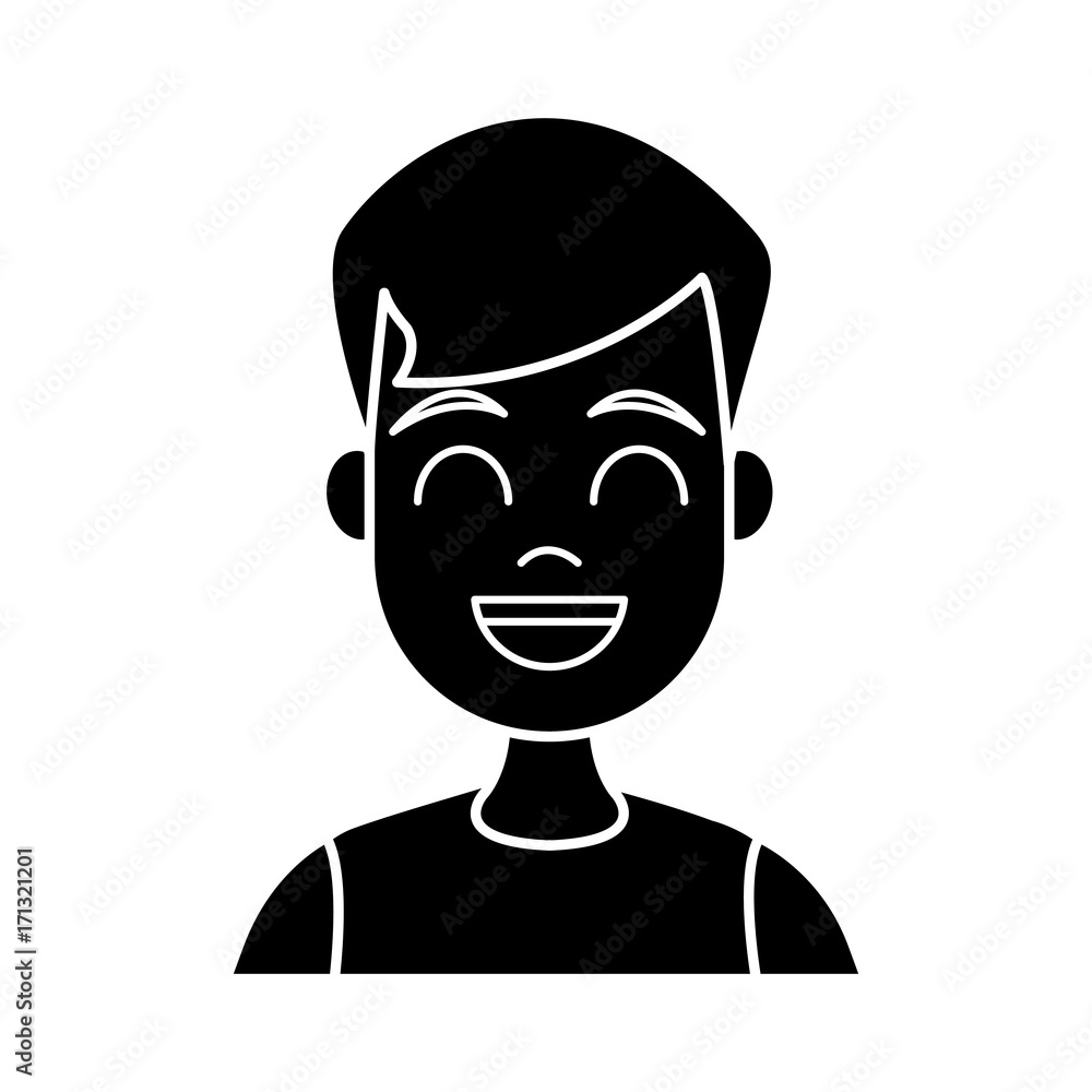 Young man cartoon icon vector illustration graphic design Young man cartoon icon vector illustration graphic design