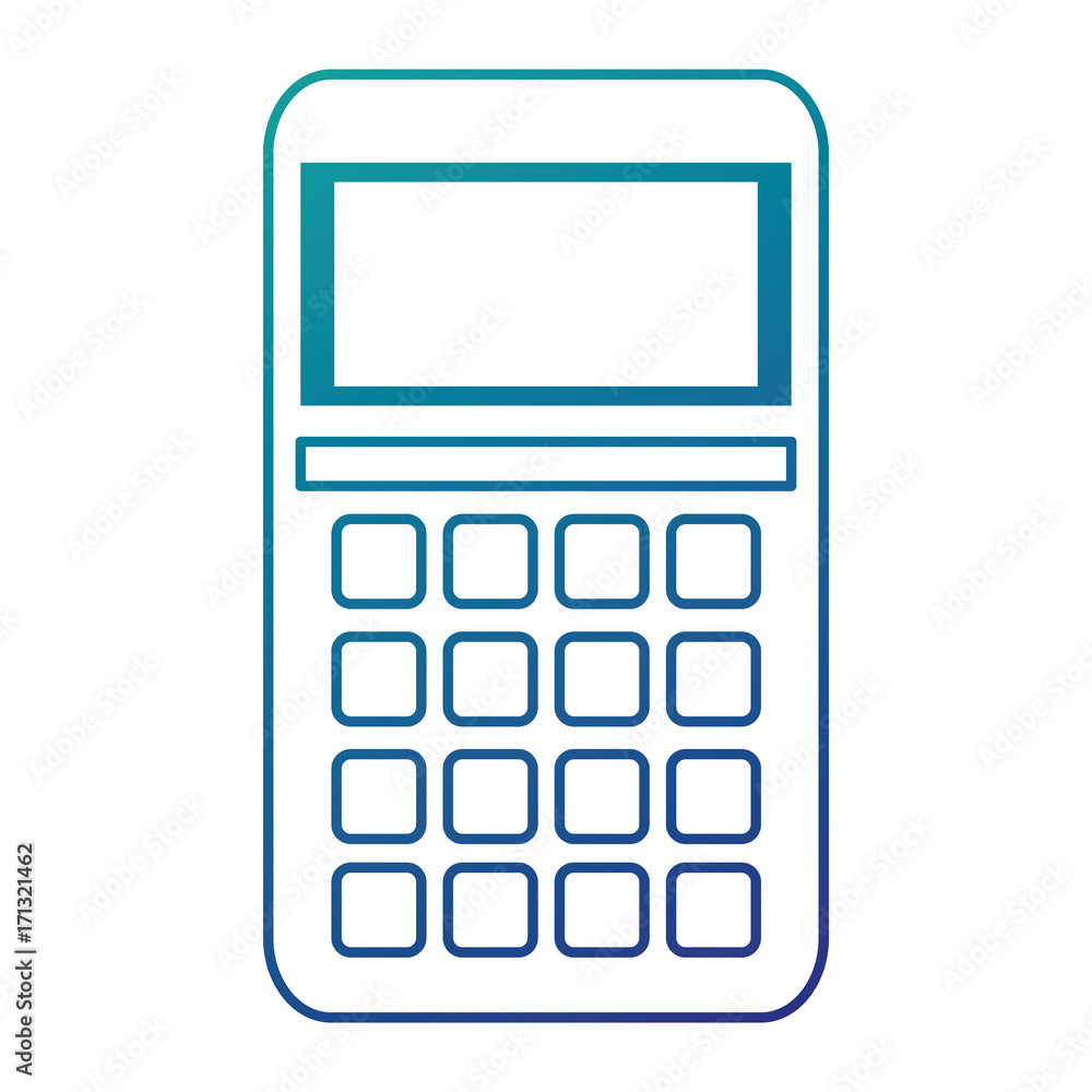 calculator math isolated icon calculator math isolated icon