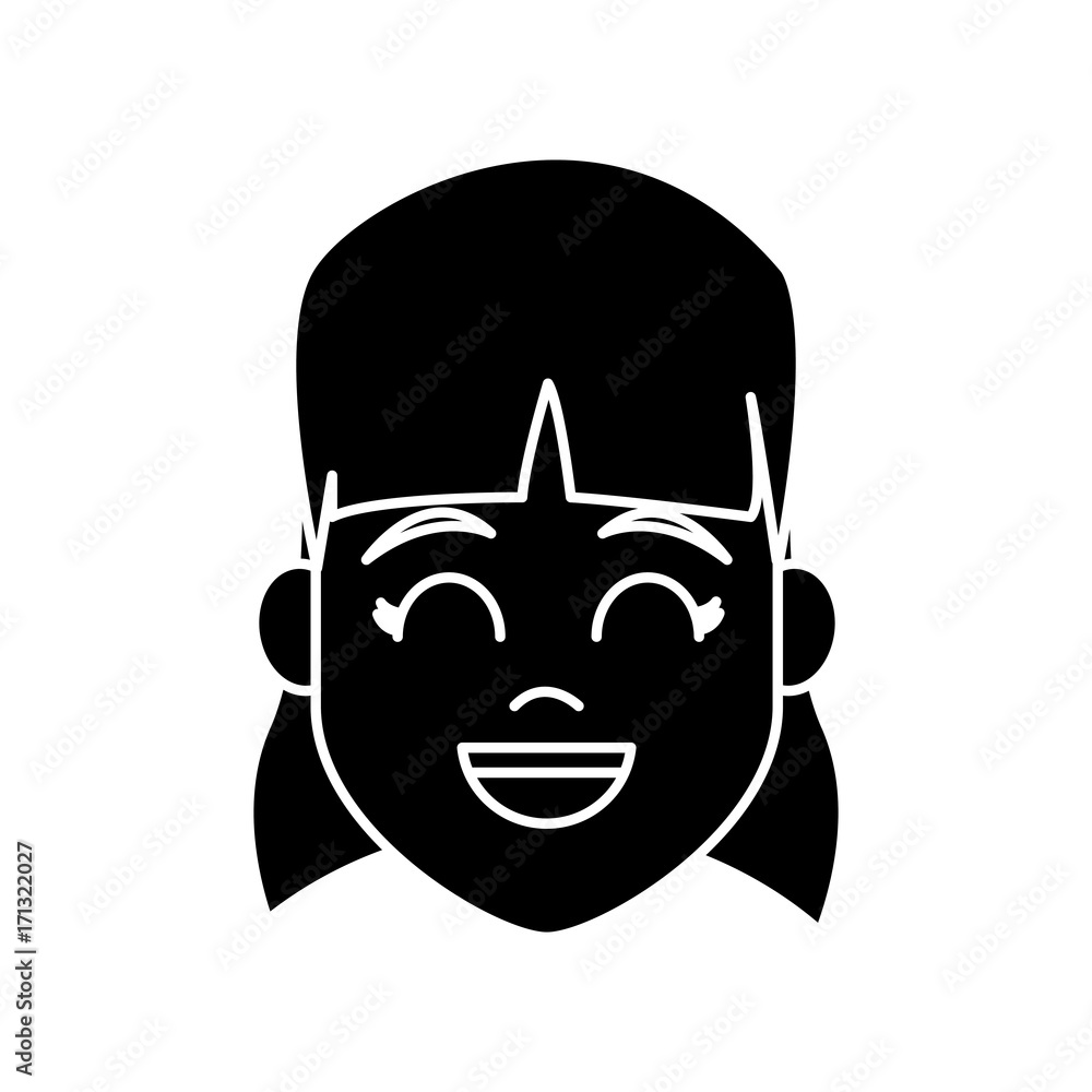 Young woman cartoon icon vector illustration graphic design Young woman cartoon icon vector illustration graphic design
