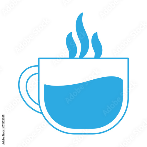 coffee cup icon over white background vector illustration