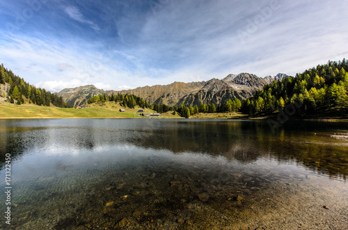 Mountain Lake, Duisitzkar Lake, Styria, Austria near Schladming 